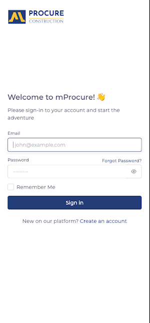 MProcure - Construction Screenshot 0
