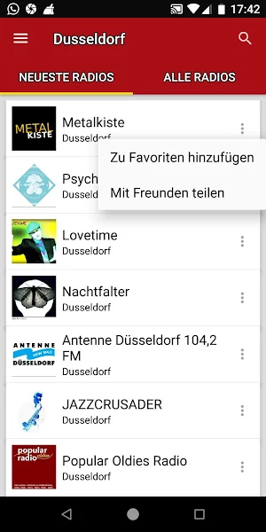 Radiosender Düsseldorf - Deuts Screenshot 1