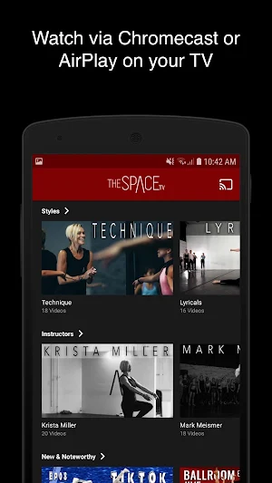 The Space TV: Dance Classes Online, Shows, & More! Screenshot 2