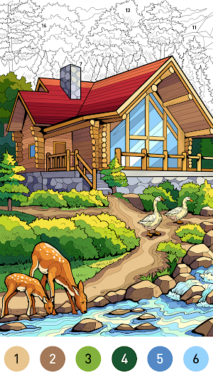 House Color by number game Screenshot 0