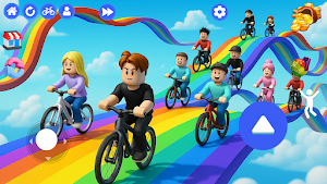Rainbow Obby Parkour: Runner Screenshot 0
