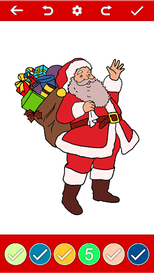 Christmas Color By Number Book Screenshot 3