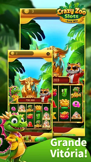Crazy Zoo Slots：Gold Win Screenshot 2
