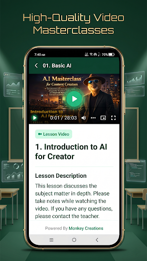 Monkey Creations: AI Courses Screenshot 1
