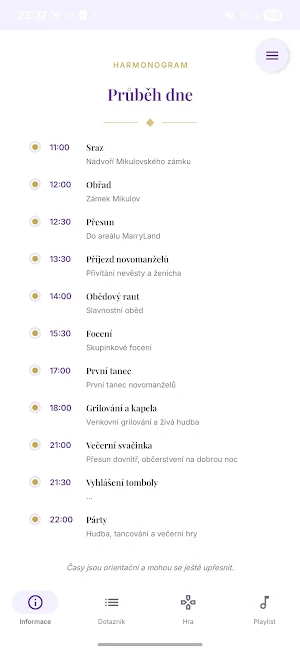 Svatební den Screenshot 1
