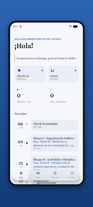 Auxiliar Administrativo Estado Screenshot 0