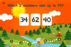 Animal Second Grade Math Games for Kids Free App Screenshot 3