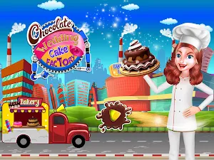 Chocolate Wedding Cake Factory: Fun Cooking Game Screenshot 0