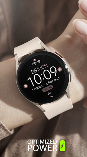 Battery Rose Gold watch face Screenshot 1