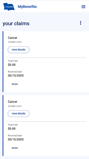 The Standard - My Benefits Screenshot 2