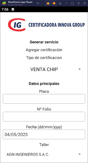 Certificadora Innova App Screenshot 2