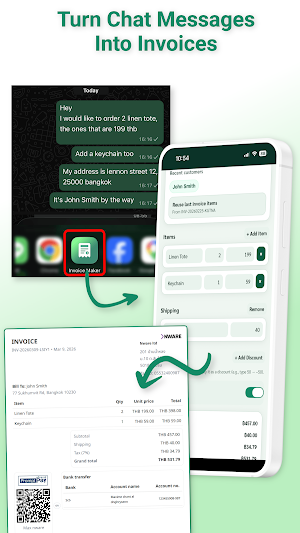 Invoice Maker: Chat & Scan Screenshot 0