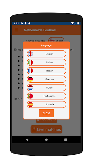 Netherlands Soccer live Screenshot 3