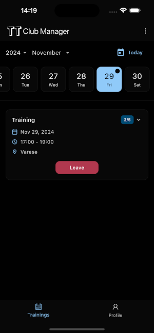 TT Club Manager Screenshot 3
