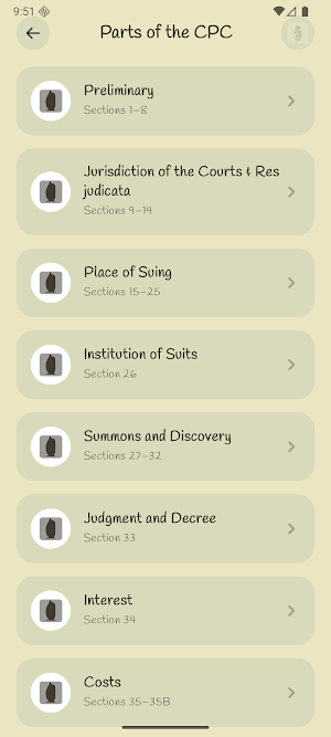 CPC Act - Pocket Reference App Screenshot 2