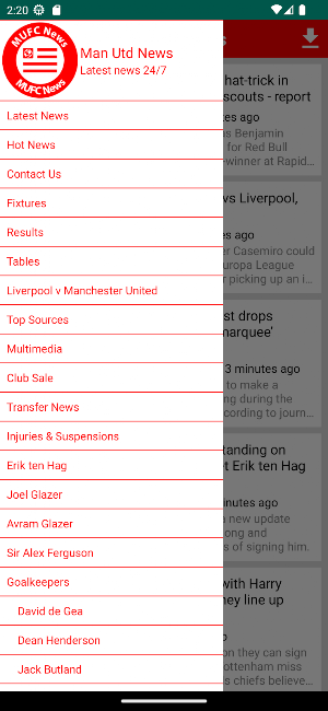 Man Utd Latest News - Realtime Screenshot 1