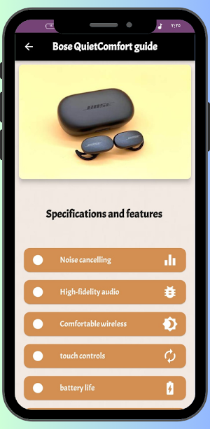 Bose QuietComfort guide Screenshot 1