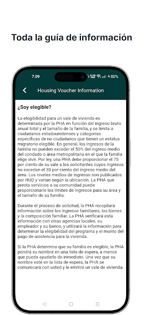 Housing Voucher Information Screenshot 3