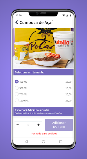 Peçaí Açaí Delivery Screenshot 1