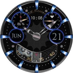 SilverWheel Watch Face Wear OS Screenshot 0