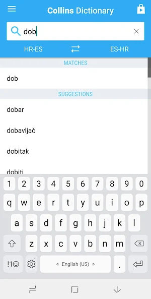 Spanish-Croatian Dictionary Screenshot 0