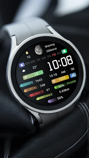 Colorful Icon Tail ZKin Watch Screenshot 1