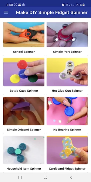Make DIY Simple Fidget Spinner Screenshot 0