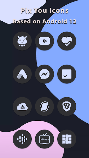 Pix You Cornflower Dark Icons Screenshot 3