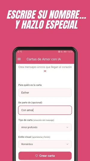 Cartas de Amor con IA Screenshot 1