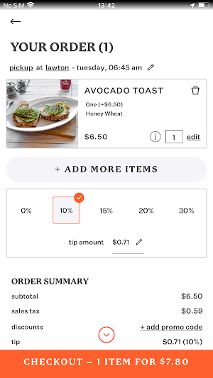 Atlanta Bread App Screenshot 3