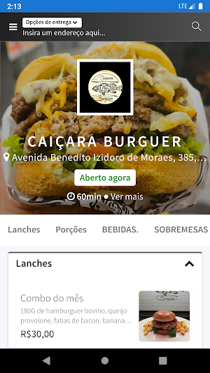 Caiçara Burguer Screenshot 0