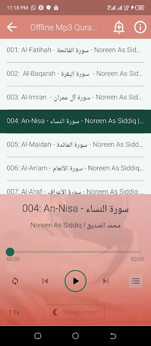 Noreen Mohamed Offline Quran Screenshot 2