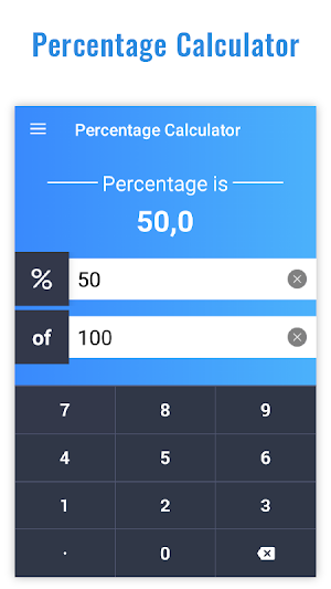 Percentage Calculator -Calculate Percentage Easily Screenshot 0