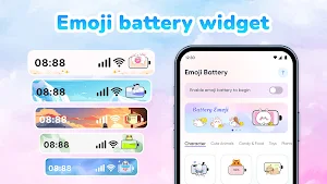 Emoji Battery: Status Bar Screenshot 0