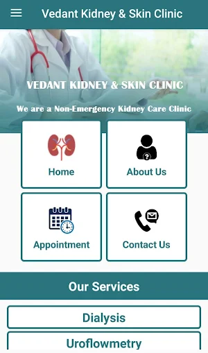 Vedant Kidney & Skin Clinic Screenshot 1