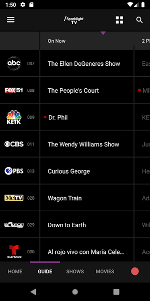 Rainier Connect Stream TV Screenshot 1