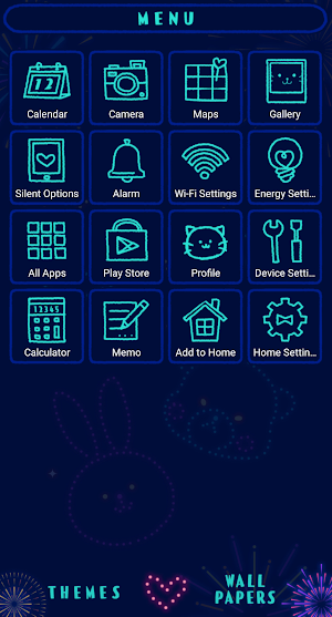 Firework Friends Theme +HOME Screenshot 1