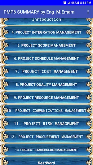 pmp summary Screenshot 1