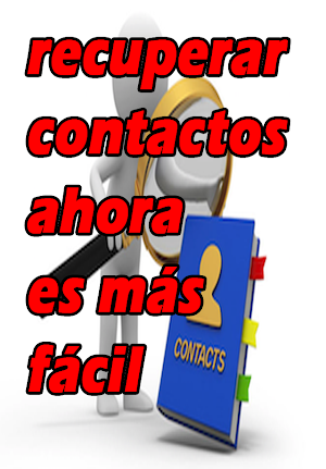 Como Recuperar mis Contactos Screenshot 1