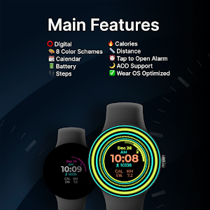 Neon Ring - watch face Screenshot 1