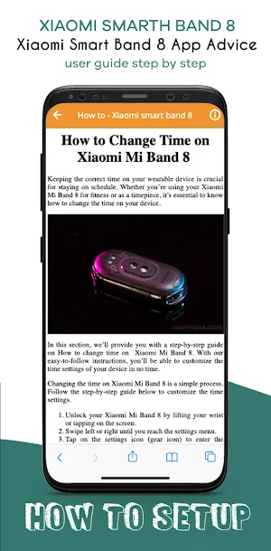 xiaomi Smart Band 8 App Advice Screenshot 1