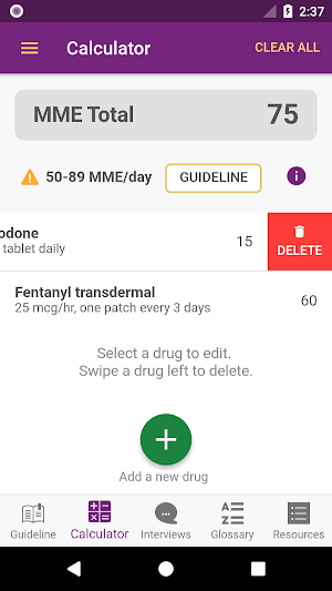 CDC Opioid Guideline Screenshot 2