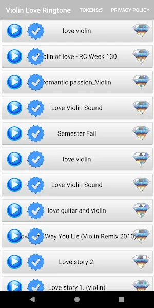 Violin Love Ringtone Screenshot 3