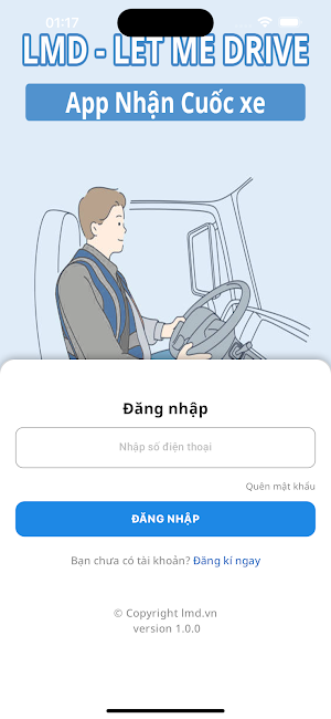 LMD - Cho tài xế lái xe hộ Screenshot 0