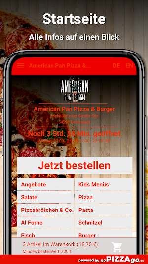 American Pan Pizza & Burger Screenshot 1