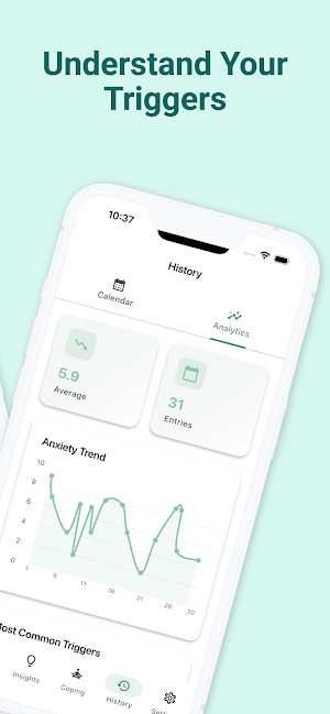 Anxiety Tracker - Pulse Mood Screenshot 1