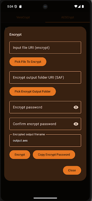 CryptoContainer Screenshot 1