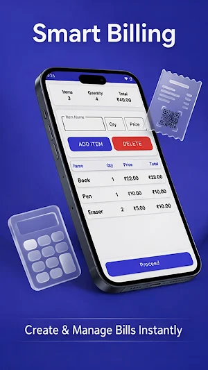 Invoizo - POS Billing & Khata Screenshot 1