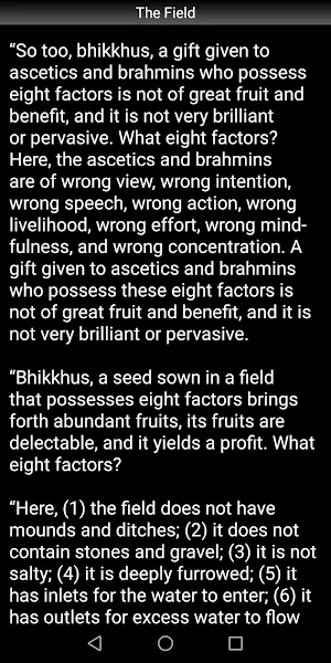 The Field Sutta - Buddhism Screenshot 2