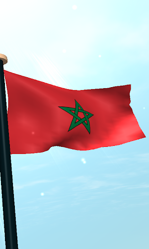 Morocco Flag 3D Free Wallpaper Screenshot 3